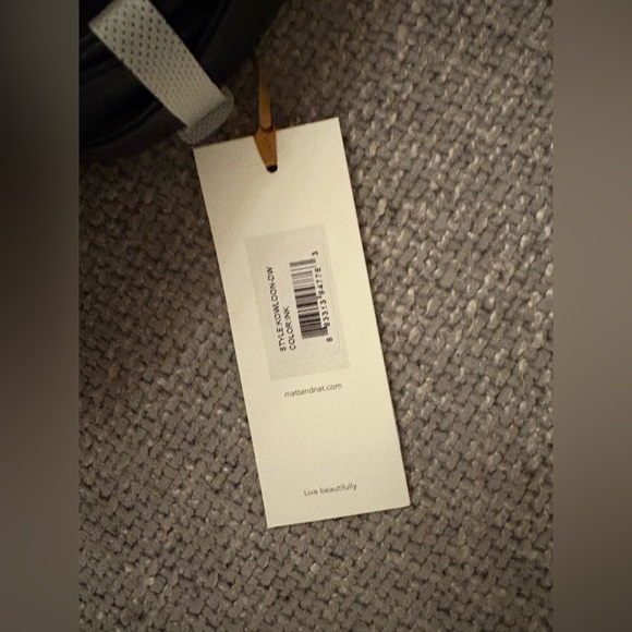 Matt & Nat Dwell Leather Backpack - Black - Brand New - Picture 6 of 12